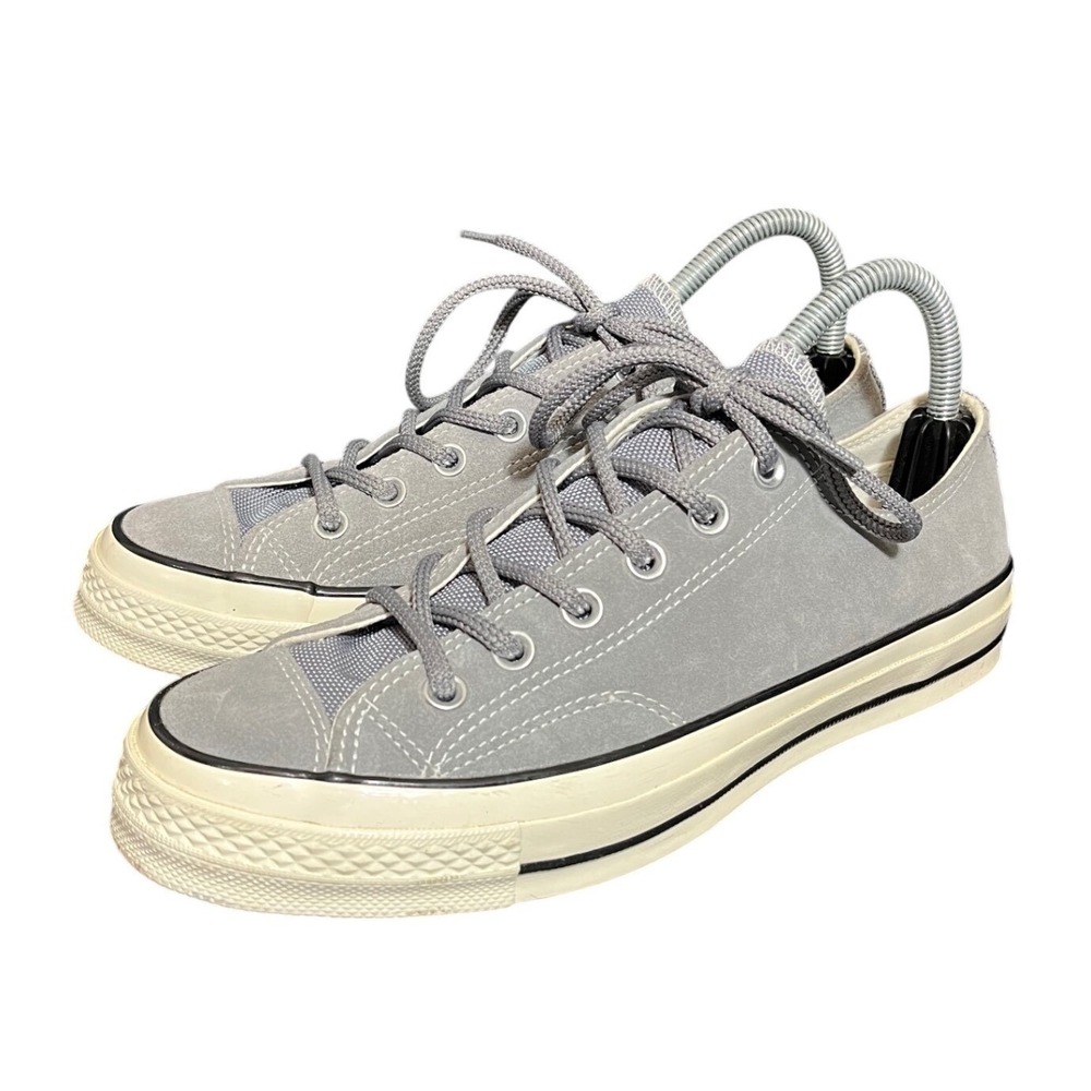 Converse Chuck 70 Low Top Women Size 9 Grey Suede Leather Sneaker 162376C
